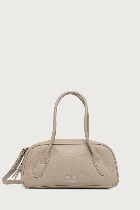 Armani Exchange Crossbody torba za žene od imitacije kože bež XW003034 AF26577