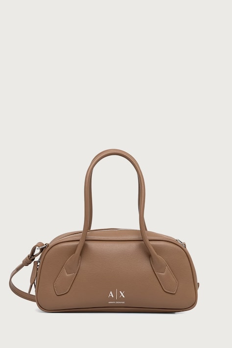 Armani Exchange Torebka crossbody damska z imitacji skóry beżowa XW003034 AF26577