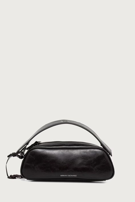 Armani Exchange Torebka crossbody damska z imitacji skóry brązowa XW003024 AF26574