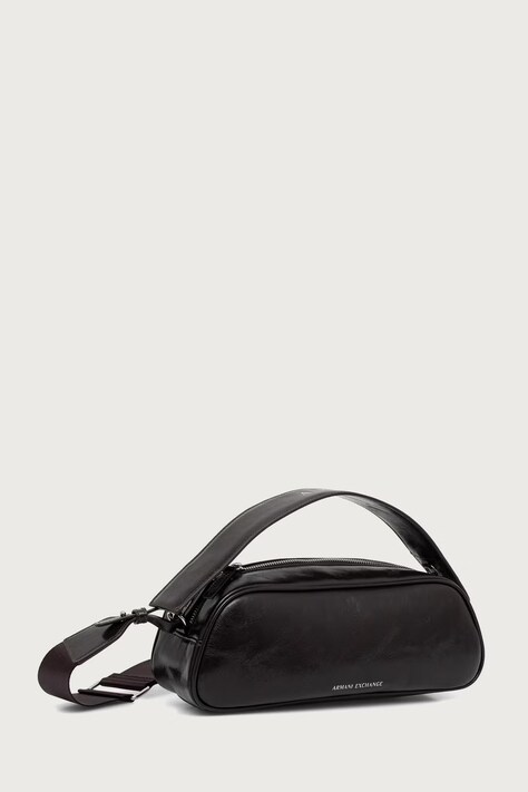 Armani Exchange Torebka crossbody damska z imitacji skóry brązowa XW003024 AF26574