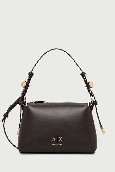 Armani Exchange Сумка crossbody для женщин из искусственной кожи коричневая XW002990 AF26452
