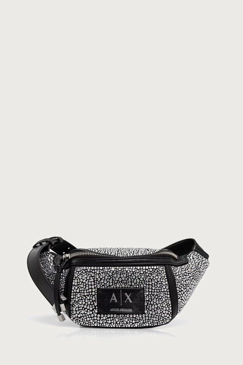 Armani Exchange Nerka damska z imitacji skóry czarna XW002655 AF27000