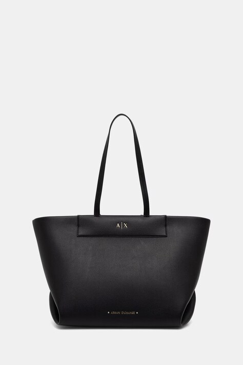 Armani Exchange shopper torba za žene od imitacije kože crna XW001548 AF26447