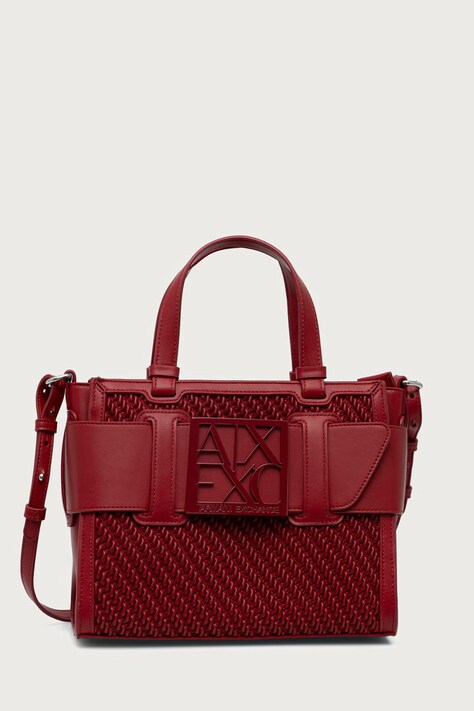 Armani Exchange Torebka crossbody damska z imitacji skóry czerwona XW000392 AF26444