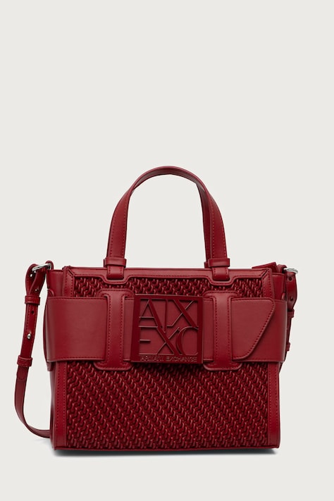 Armani Exchange Torebka crossbody damska z imitacji skóry czerwona XW000392 AF26444