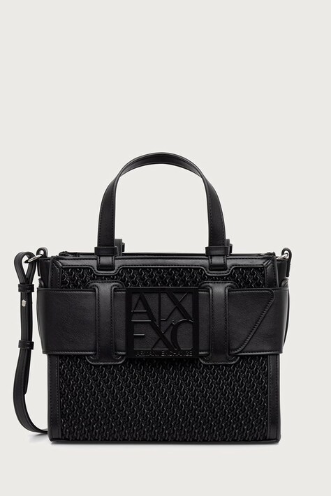 Armani Exchange Crossbody torba za žene od imitacije kože crna XW000392 AF26444