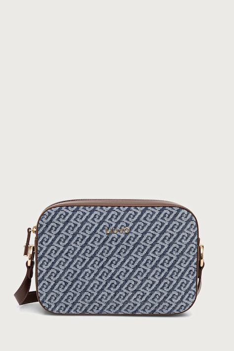 Liu Jo Torebka crossbody damska z bawełną granatowa AF6211 T703A