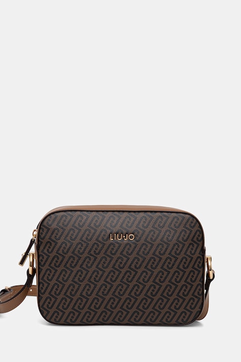 Liu Jo torebka crossbody damska z imitacji skóry brązowa AF6211 E1137