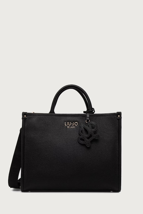 Liu Jo torebka tote damska z imitacji skóry czarna AF6206 ES039