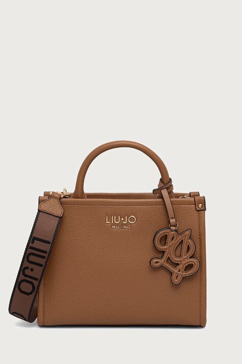 Liu Jo torebka crossbody damska z imitacji skóry brązowa AF6192 ES039