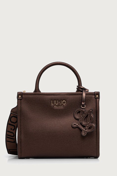 Liu Jo torebka crossbody damska z imitacji skóry brązowa AF6192 ES039