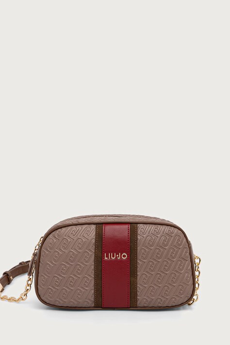 Liu Jo torebka crossbody damska z imitacji skóry brązowa AF6106 E1141