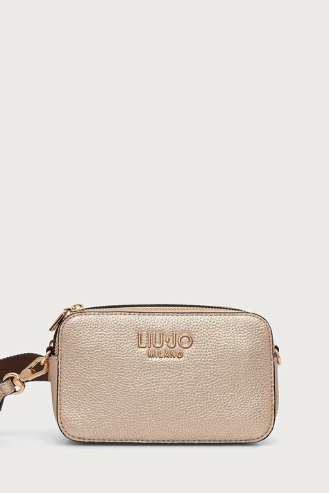 Liu Jo torebka crossbody damska z imitacji skóry złota AF6100 ES039