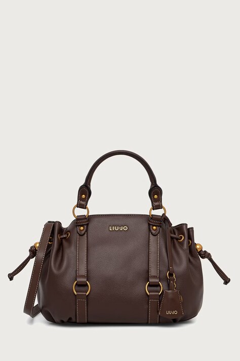 Liu Jo torebka crossbody damska z imitacji skóry brązowa AF6081 E1120