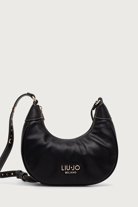 Liu Jo torebka hobo damska z imitacji skóry czarna AF6072 E1120