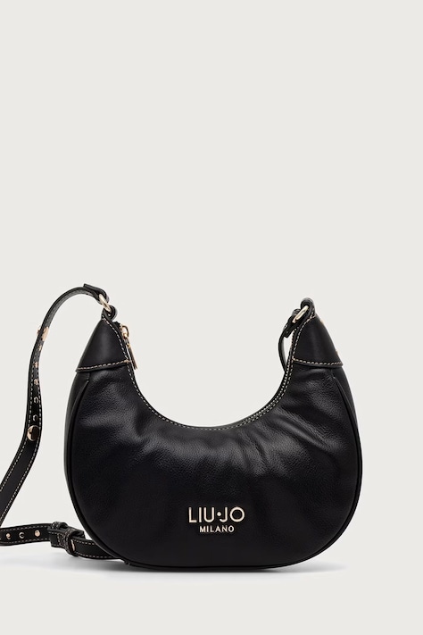 Liu Jo torebka hobo damska z imitacji skóry czarna AF6072 E1120