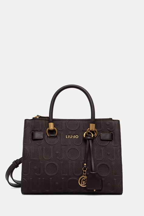 Liu Jo torebka crossbody damska z imitacji skóry brązowa AF6069 E1139