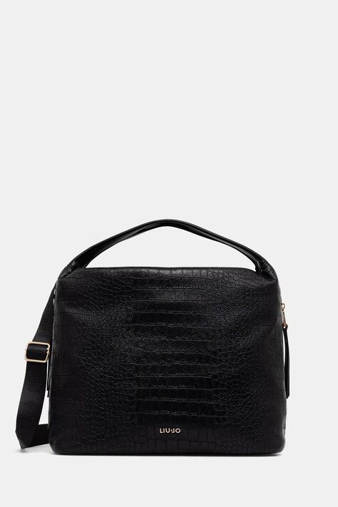 Liu Jo torebka shopper damska z imitacji skóry czarna AF6057 ES042
