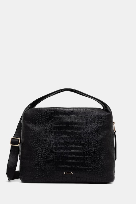 Liu Jo torebka shopper damska z imitacji skóry czarna AF6057 ES042