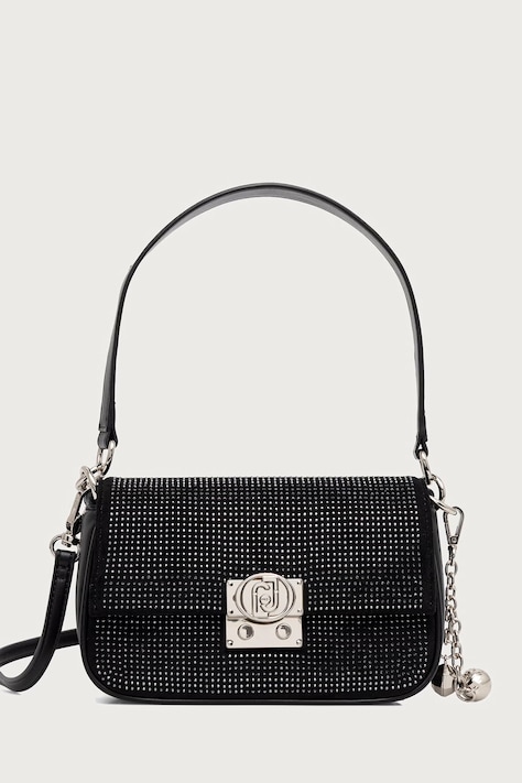 Liu Jo Torebka crossbody damska z imitacji zamszu czarna AF6055 T765A