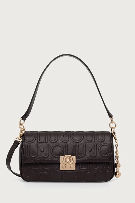 Liu Jo Torebka crossbody damska z imitacji skóry brązowa AF6053 E1167