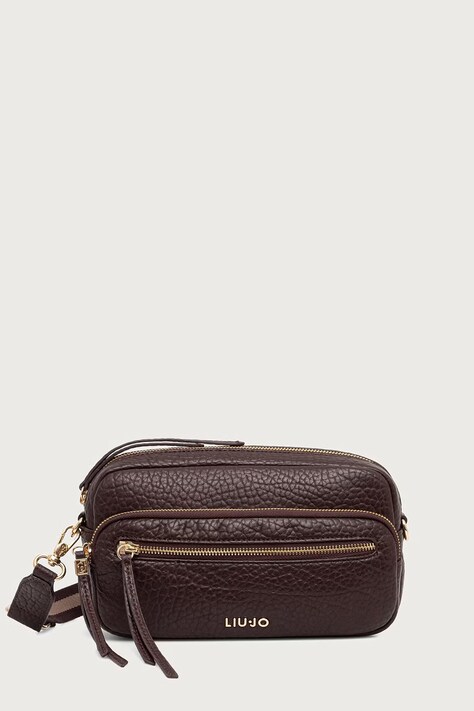 Liu Jo Torebka crossbody damska z imitacji skóry bordowa AF6048 E1146