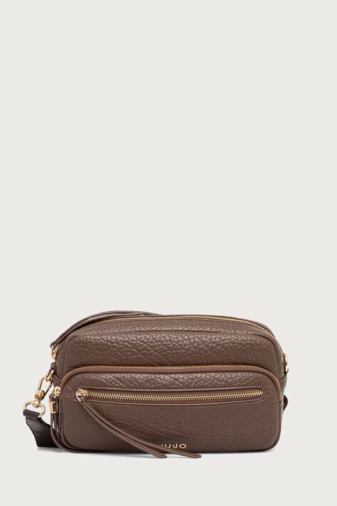 Liu Jo Torebka crossbody damska z imitacji skóry brązowa AF6048 E1146
