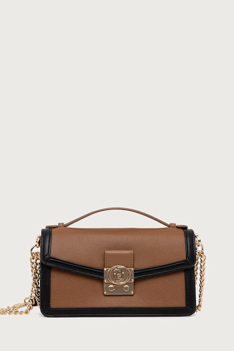 Liu Jo Torebka crossbody z imitacji skóry brązowa AF6039 E1150