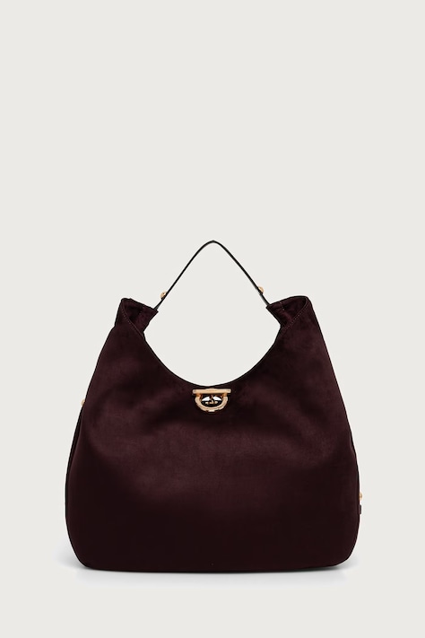 Liu Jo hobo bag pentru femei cu imitație de piele întoarsă burgundia AF6029 T711A
