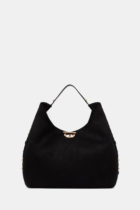 Liu Jo torebka hobo damska z imitacji zamszu czarna AF6029 T711A