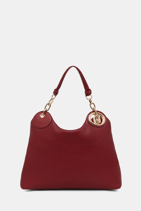 Liu Jo torebka shopper damska z imitacji skóry czerwona AF6024 ES039