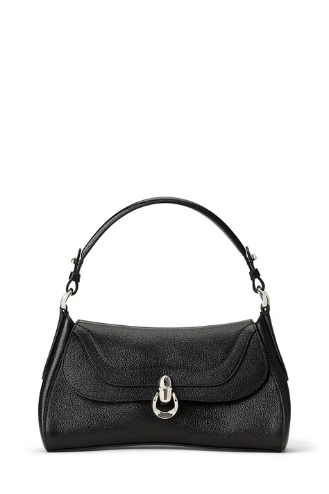Polo Ralph Lauren Crossbody torba za žene kožna crna 428P14296