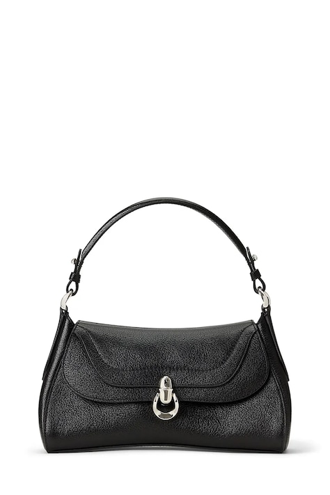 Polo Ralph Lauren Crossbody torba za žene kožna crna 428P14296