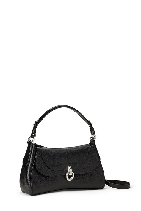 Polo Ralph Lauren Torebka crossbody damska skórzana czarna 428P14296