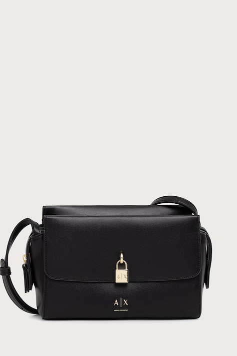Armani Exchange crossbody torba za žene od imitacije kože crna XW003056 AF28605