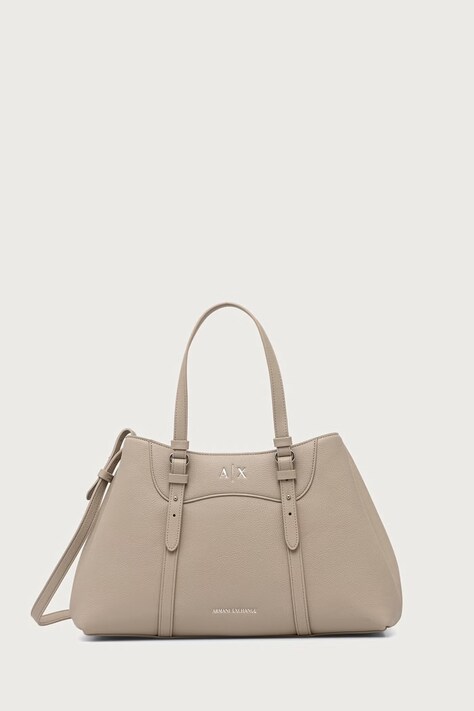 Armani Exchange Torebka damska z imitacji skóry beżowa XW003035 AF26578