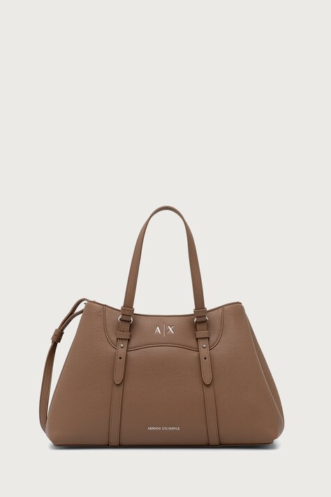 Armani Exchange Torebka damska z imitacji skóry beżowa XW003035 AF26578