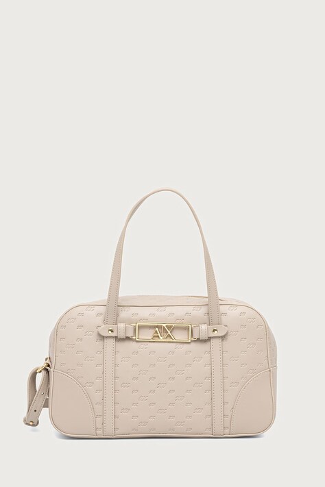 Armani Exchange Torebka damska z imitacji skóry beżowa XW002610 AF26970