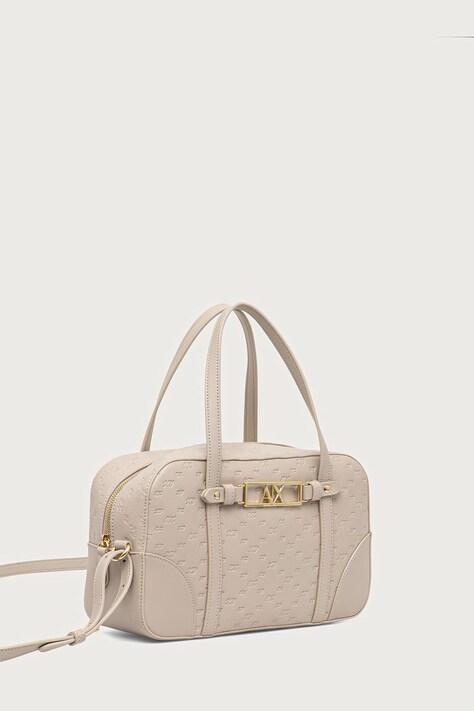 Armani Exchange Torebka damska z imitacji skóry beżowa XW002610 AF26970