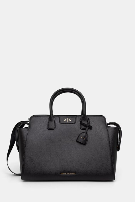 Armani Exchange shopper torba za žene od imitacije kože crna XW002157 AF26570