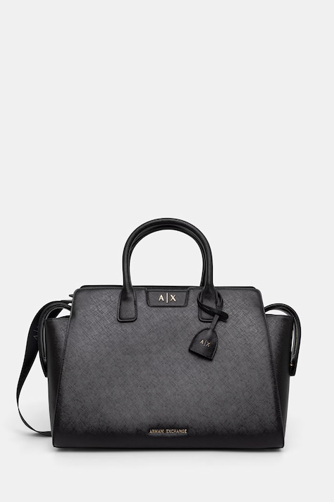 Armani Exchange shopper torba za žene od imitacije kože crna XW002157 AF26570