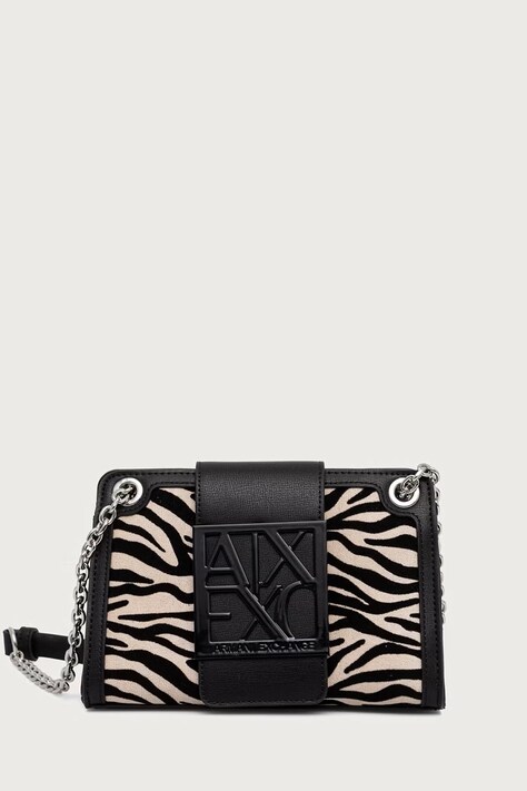 Armani Exchange crossbody torba za žene od imitacije brušene kože crna XW000281 AF26445
