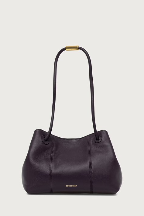 Trussardi Torebka shopper damska skórzana fioletowa Z354E006734N