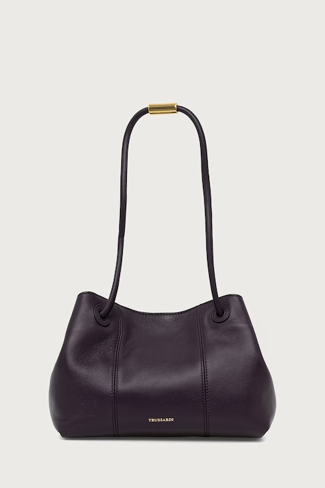 Trussardi Torebka shopper damska skórzana fioletowa Z354E006734N