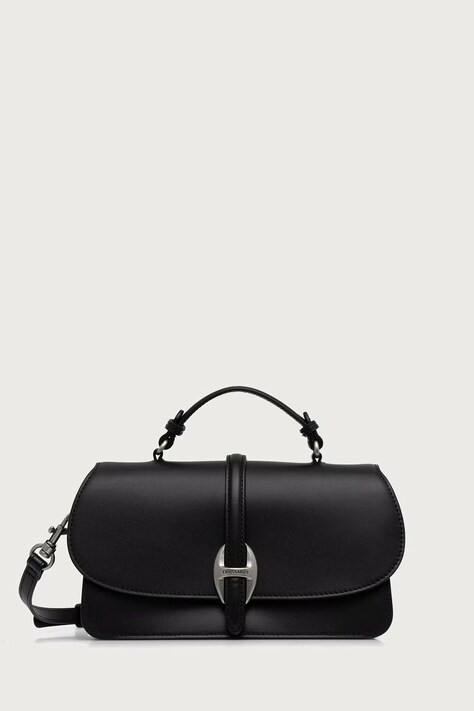 Trussardi Torebka crossbody damska skórzana czarna Z721E206899N