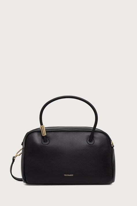 Trussardi Torebka crossbody damska skórzana czarna Z609E007147N