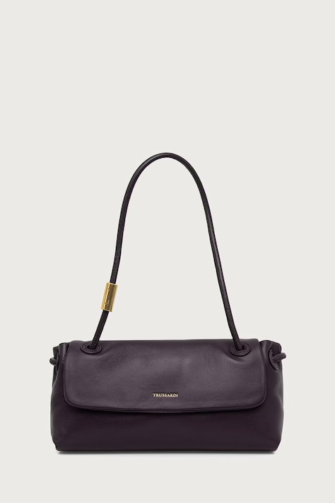 Trussardi Torebka crossbody damska skórzana fioletowa Z347E006725N