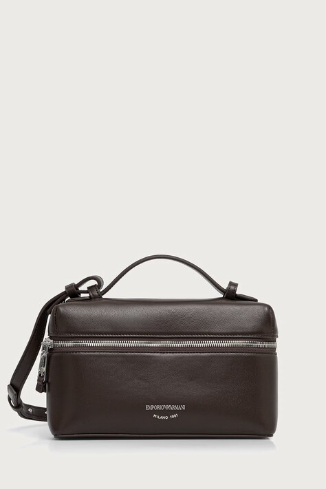 Emporio Armani torebka damska skórzana brązowa EW004564 AF32959