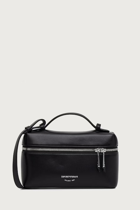Emporio Armani Geantă pentru femei din piele neagră EW004564 AF32959