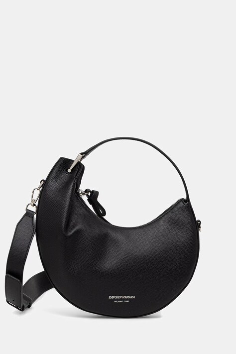 Emporio Armani torebka hobo damska skórzana czarna EW005671 AF29459